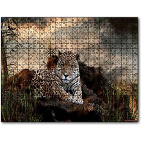 Cakapuzzle Kayalıklarda Jaguar Karabulutlar Görseli Mdf 120 Parça Puzzle