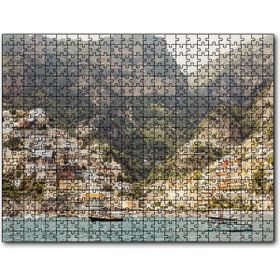 Cakapuzzle Kayalıklardaki Evler Ahşap 255 Parça Puzzle