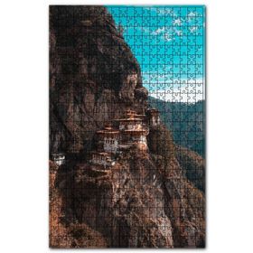 Cakapuzzle Kayalıklardaki Evler Ahşap 500 Parça Puzzle