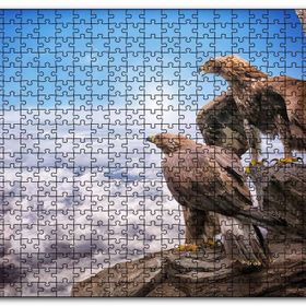 Cakapuzzle Kayalıklardan Yeryüzünü Kartallar Bulutlar Mdf 120 Parça Puzzle