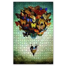 Cakapuzzle Kelebekli Uçan Balon 120 Parça Puzzle