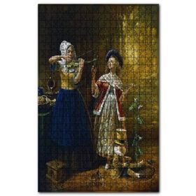 Cakapuzzle Keman Ağacı Kadın Çocukları Sürrealist Tablo Ahşap 255 Parça Puzzle