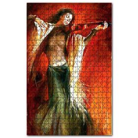 Cakapuzzle Keman Çalan Kadın Ahşap 255 Parça Puzzle