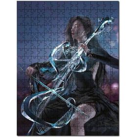 Cakapuzzle Keman Çalan Kadın Ahşap 255 Parça Puzzle