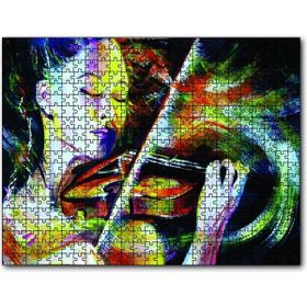 Cakapuzzle Keman Çalan Kadın Ahşap 255 Parça Puzzle