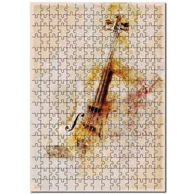Cakapuzzle Keman Görsel Çalışması Mdf 120 Parça Puzzle