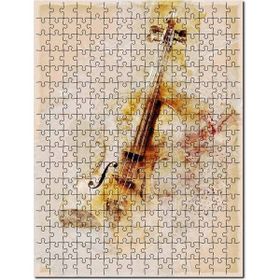 Cakapuzzle Keman Görsel Çalışması Mdf 120 Parça Puzzle