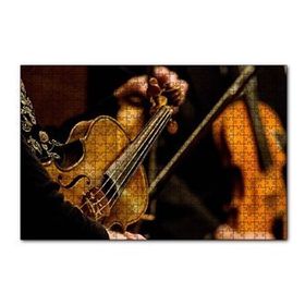 Cakapuzzle Keman Kültür Aletleri 2016 Müzik 120 Parça Ahşap Puzzle