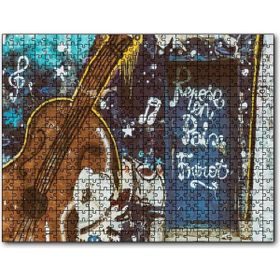Cakapuzzle Keman ve Notalar Mdf 255 Parça Puzzle