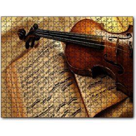 Cakapuzzle Keman ve Notalar Mdf 255 Parça Puzzle
