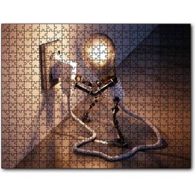 Cakapuzzle Kendi Fişini Takan Ampul Adam Mdf 120 Parça Puzzle
