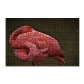 Cakapuzzle Kendine Sarılan Flamingo 120 Parça Ahşap Puzzle