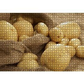 Cakapuzzle Keten Çuval ve Patatesler 120 Parça Ahşap Puzzle