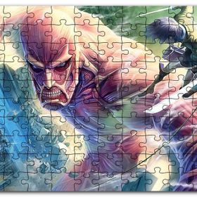 Cakapuzzle Kılıçlı Anime Titan Saldırısı İllüstrasyon Mdf 1000 Parça Puzzle