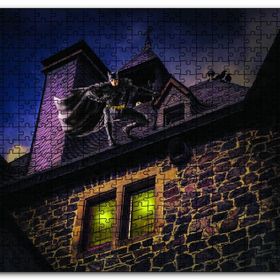 Cakapuzzle Kilise Çatısında Yarasa Adam Mdf 120 Parça Puzzle