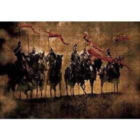 Cakapuzzle King Arthur Atlılar 120 Parça Ahşap Puzzle