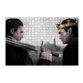 Cakapuzzle King Arthur Charlie Hunnam ve Jude Law 120 Parça Ahşap Puzzle