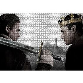 Cakapuzzle King Arthur Charlie Hunnam ve Jude Law 120 Parça Ahşap Puzzle