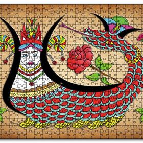Cakapuzzle Kırem Zeminde Şahmaran Mdf 500 Parça Puzzle