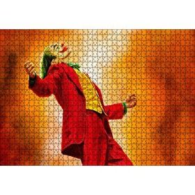 Cakapuzzle Kırmız Joker Yağlı Boya Çizim Görseli 120 Parça Ahşap Puzzle