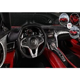 Cakapuzzle Kırmızı Acura NSX Kokpit 120 Parça Ahşap Puzzle