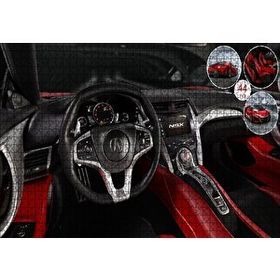 Cakapuzzle Kırmızı Acura Nsx Kokpit Mdf 1000 Parça Puzzle