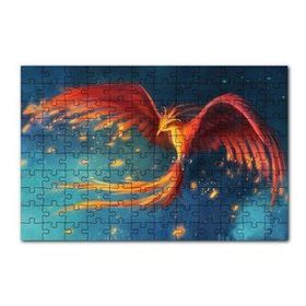 Cakapuzzle Kırmızı Anka Kuşu 120 Parça Ahşap Puzzle