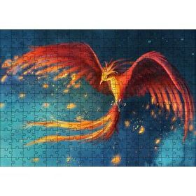 Cakapuzzle Kırmızı Anka Kuşu 120 Parça Ahşap Puzzle