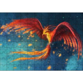 Cakapuzzle Kırmızı Anka Kuşu 120 Parça Ahşap Puzzle