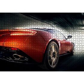 Cakapuzzle Kırmızı Aston Martin ve Tünel Işıkları Mdf 1000 Parça Puzzle