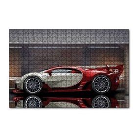 Cakapuzzle Kırmızı Beyaz Bugatti Veyron EB 164 120 Parça Ahşap Puzzle
