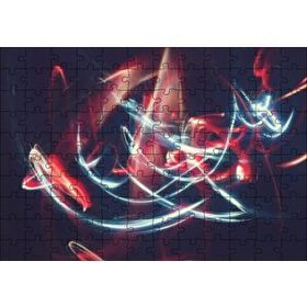 Cakapuzzle Kırmızı Beyaz Işıkların Dansı Mdf 120 Parça Puzzle