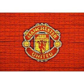 Cakapuzzle Kırmızı Boyalı Zeminde Manchester United Logosu Mdf 255 Parça Puzzle