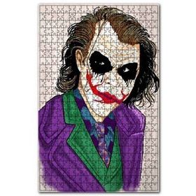 Cakapuzzle Kırmızı Dudaklı Joker Ahşap Zeminde Görseli 120 Parça Ahşap Puzzle