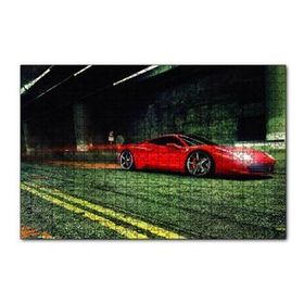 Cakapuzzle Kırmızı Ferrari 120 Parça Ahşap Puzzle