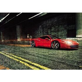 Cakapuzzle Kırmızı Ferrari 120 Parça Ahşap Puzzle
