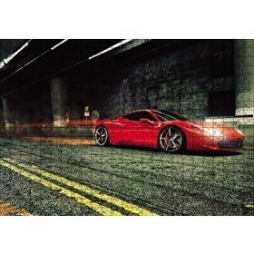 Cakapuzzle Kırmızı Ferrari 500 Parça Ahşap Puzzle