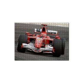 Cakapuzzle Kırmızı Ferrari F1 Formula Yarışı Mdf 1000 Parça Puzzle