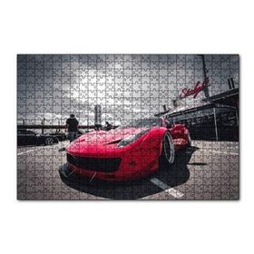 Cakapuzzle Kırmızı Ferrari Önden Görünüş 120 Parça Ahşap Puzzle
