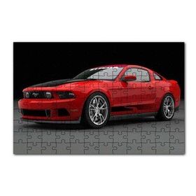 Cakapuzzle Kırmızı Ford Mustang 2010 120 Parça Ahşap Puzzle