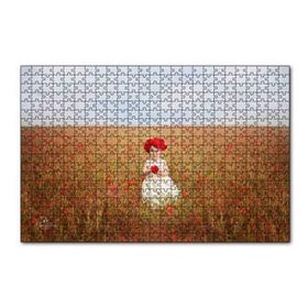 Cakapuzzle Kırmızı Gelincikler ve Küçük Kız 120 Parça Ahşap Puzzle
