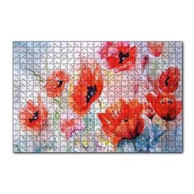 Cakapuzzle Kırmızı Gelincikler Yağlı Boya Resmi 120 Parça Ahşap Puzzle