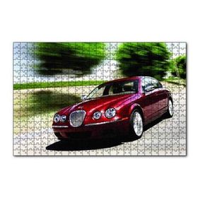 Cakapuzzle Kırmızı Jaguar XK 120 120 Parça Ahşap Puzzle