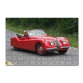 Cakapuzzle Kırmızı Jaguar XK 120 120 Parça Ahşap Puzzle