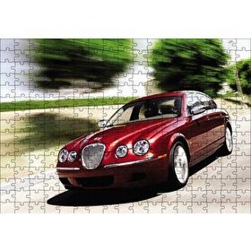 Cakapuzzle Kırmızı Jaguar XK 120 120 Parça Ahşap Puzzle