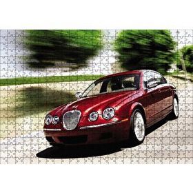 Cakapuzzle Kırmızı Jaguar XK 120 120 Parça Ahşap Puzzle