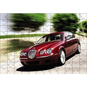 Cakapuzzle Kırmızı Jaguar XK 120 120 Parça Ahşap Puzzle