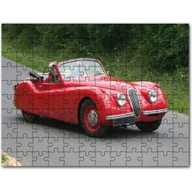 Cakapuzzle Kırmızı Jaguar Xk 120 Mdf 255 Parça Puzzle
