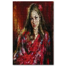 Cakapuzzle Kırmızı Kıyafetli Çingene Kızı Ahşap 500 Parça Puzzle
