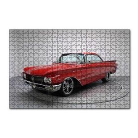 Cakapuzzle Kırmızı Kuyruklu Buick Klasik 120 Parça Ahşap Puzzle